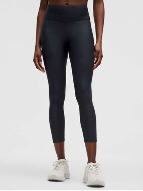 Lululemon Fleece High-Rise Running Tight 25 Size 6 In True Navy